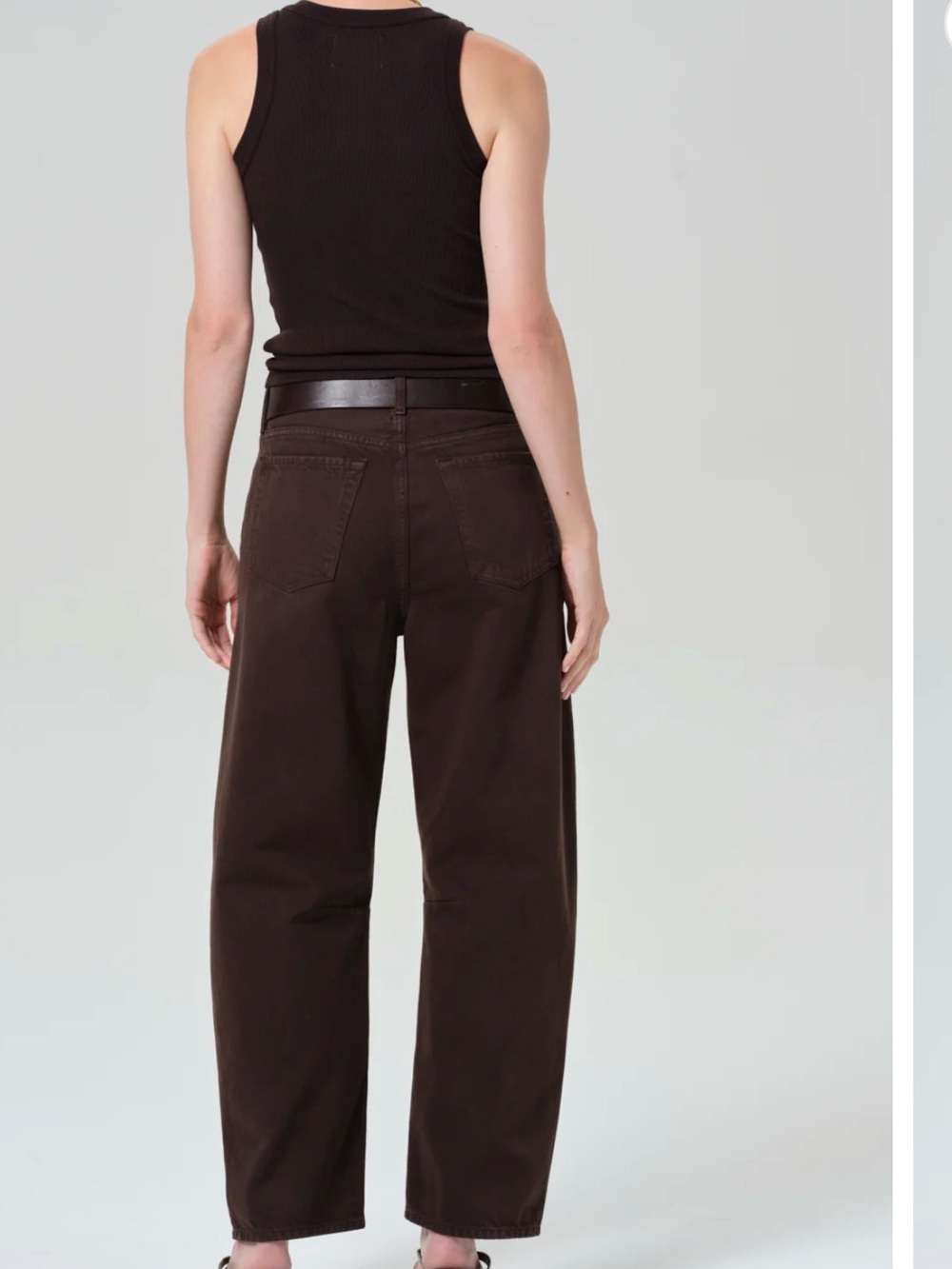 Citizens Of Humanity Relaxed Miro in Dark Brown - Picture 2 of 15